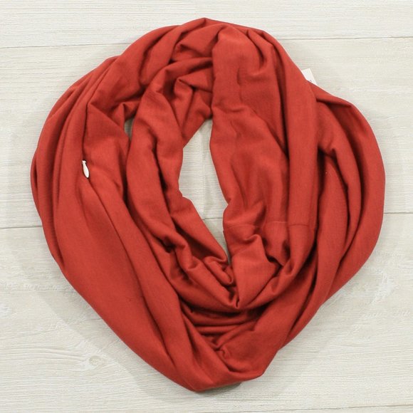 🥰WB Knit Jersey Scarf with Hidden Zipper Pocket - Picture 2 of 2